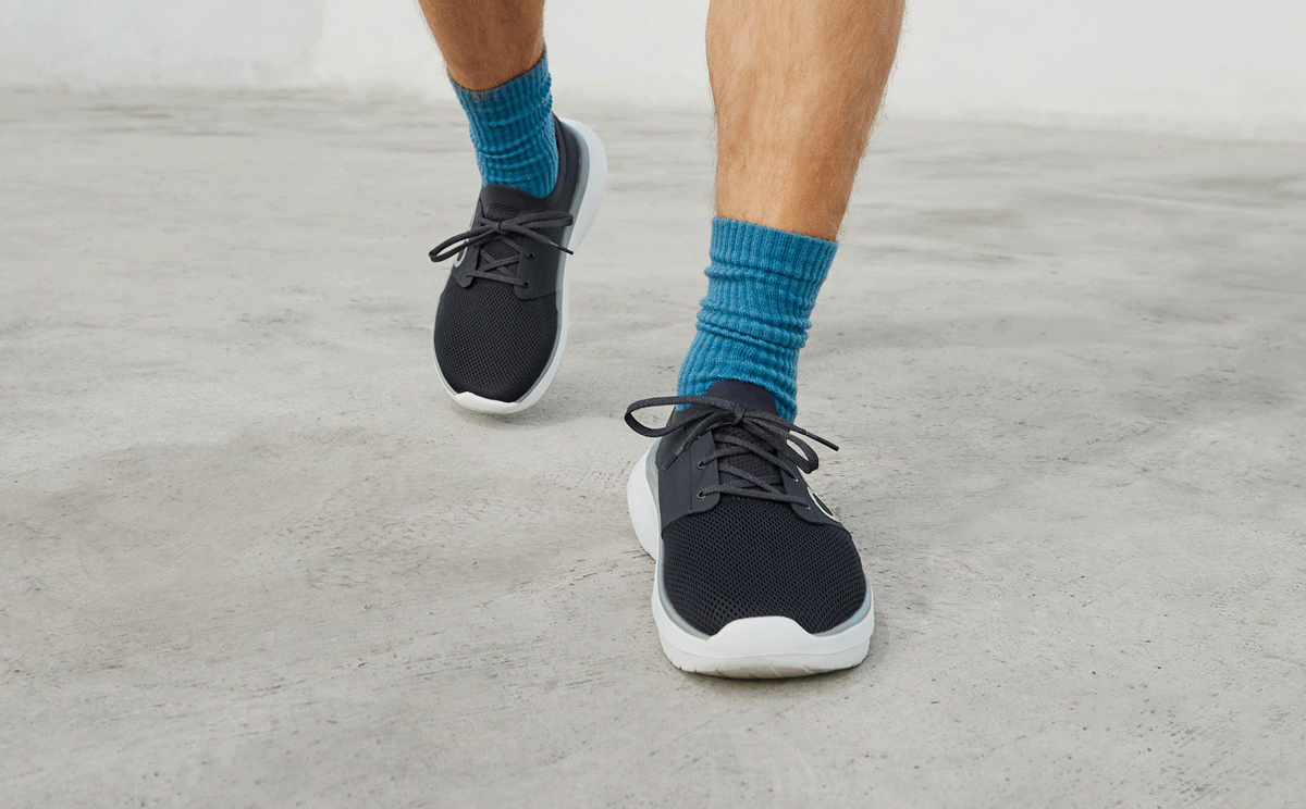 Men's OOmy Stride - White Black - Image 4